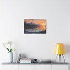 Psalm 121 Canvas Wall Art — "I Will Lift Up Mine Eyes unto the Hills" Inspirational Landscape