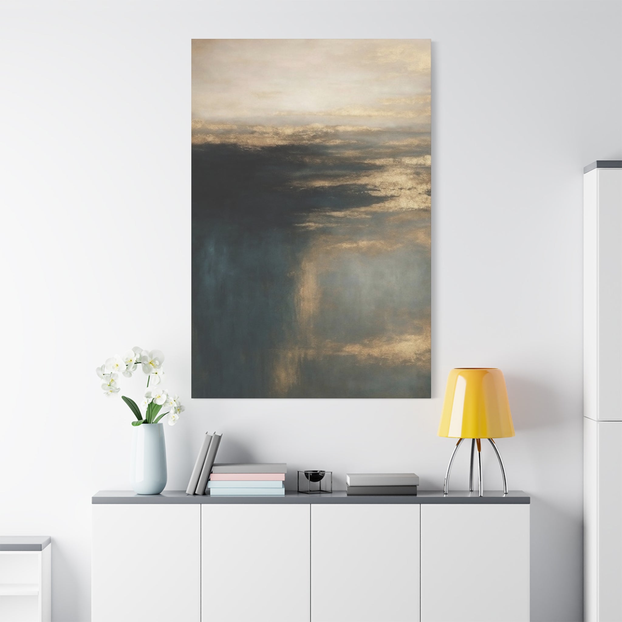 Abstract Stormy Seascape Canvas