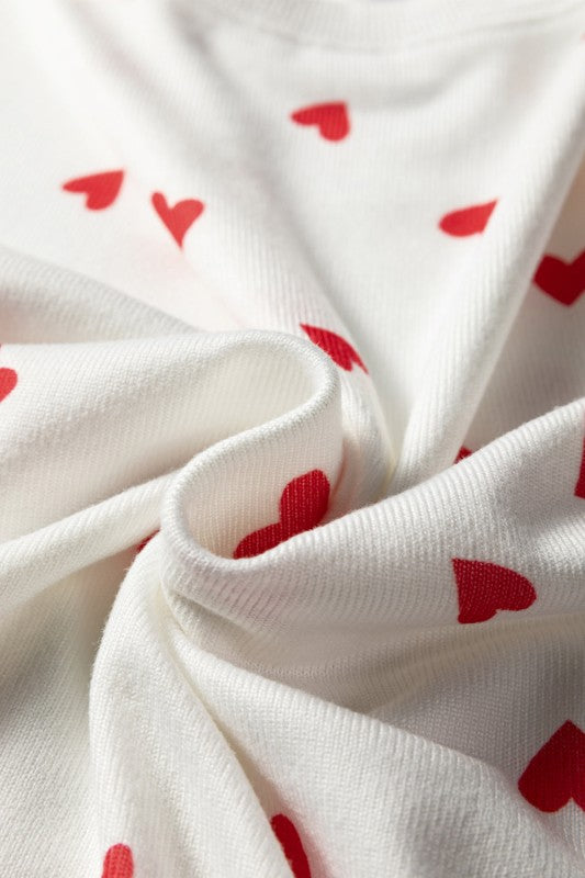 Valentine Heart Top and Pant Lounge Set