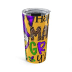 Mardi Gras Gnome 20oz Tumbler — Funny Beaded Parade Travel Cup
