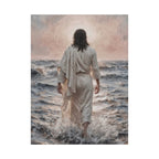 Jesus Walking on Water Matte Canvas Print