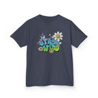 Kids Tee — "Stay Wild" Graffiti Daisy Graphic