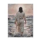 Jesus Walking on Water Matte Canvas Print