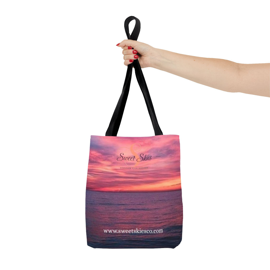 Sunset Beach Tote Bag – "Sweet Skies" Scenic All-Over Print