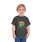 Toddler Tee — "I Have No Idea What This Is" Colorful Retro Toy Graphic