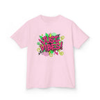 Kids T‑Shirt — "Just Vibes" Neon Graffiti Graphic Tee for Playful, Trendy Kids