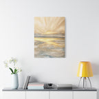 Golden Sunrise Seascape Canvas