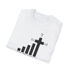 T-Shirt — "Get Connected" Signal Bars Cross Graphic