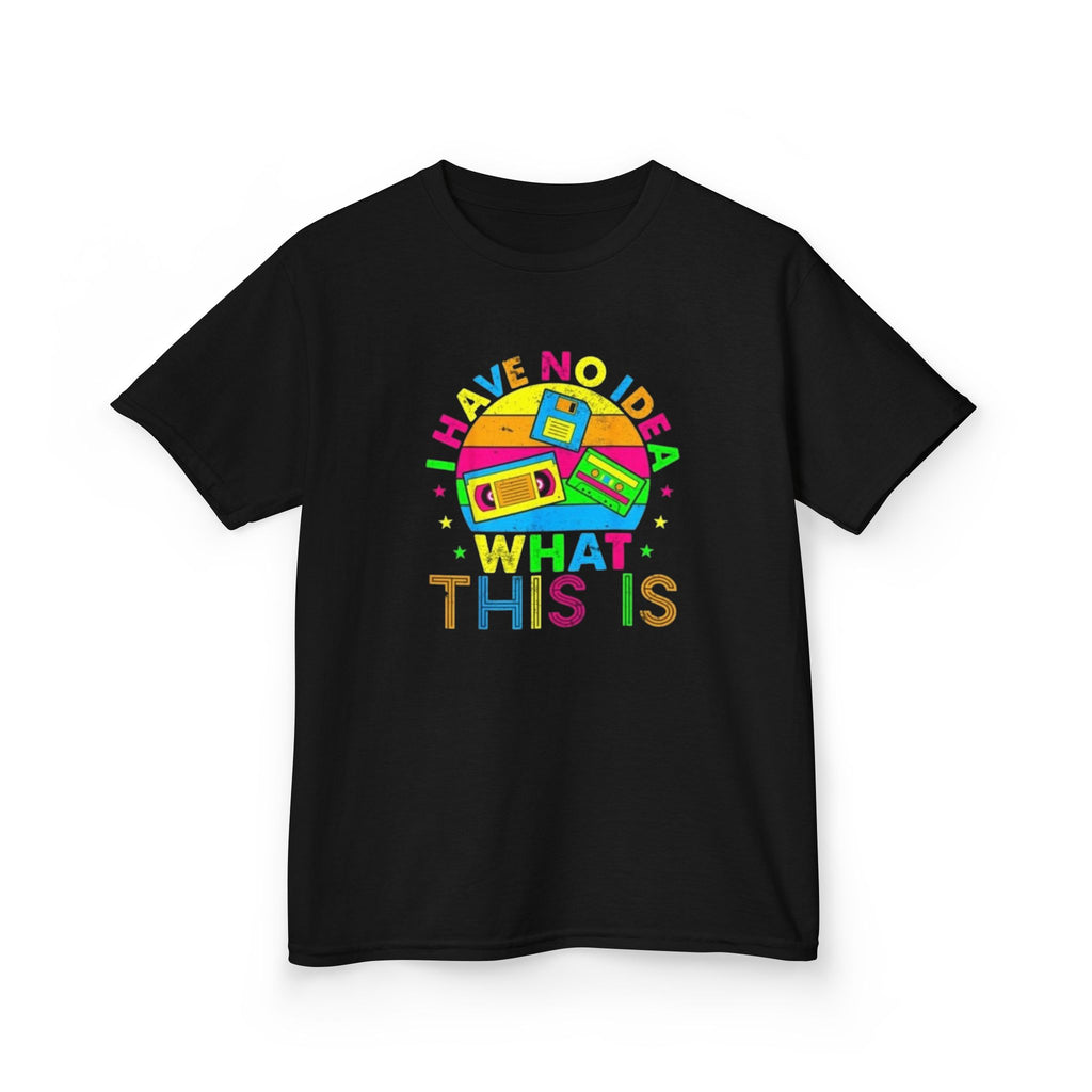 Kids T-Shirt — "I Have No Idea What This Is" Colorful Retro Toy Graphic