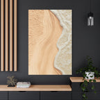 Coastal Beach Canvas Print – Sandy Shoreline Wall Art