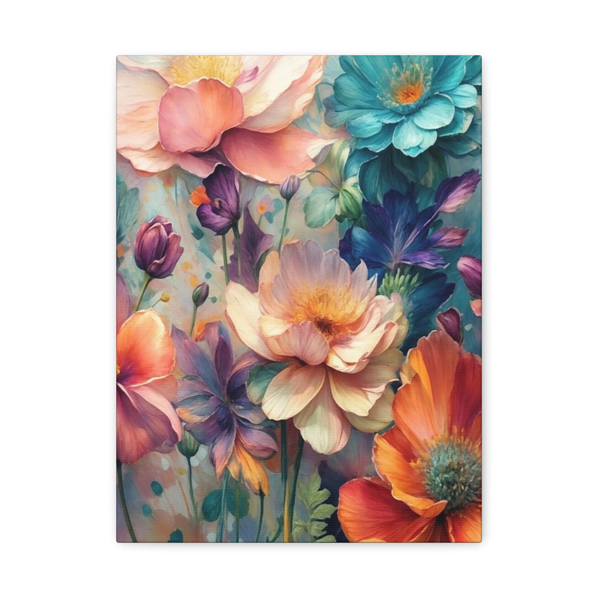 Floral Dreamscape Matte Canvas Print — Stretched 1.25"
