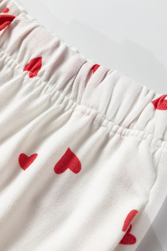 Valentine Heart Top and Pant Lounge Set