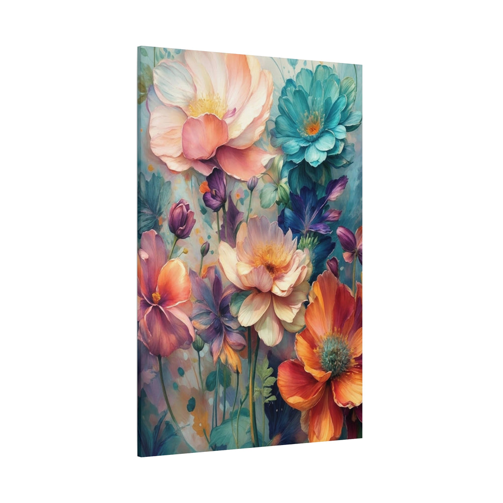 Floral Dreamscape Matte Canvas Print — Stretched 1.25"