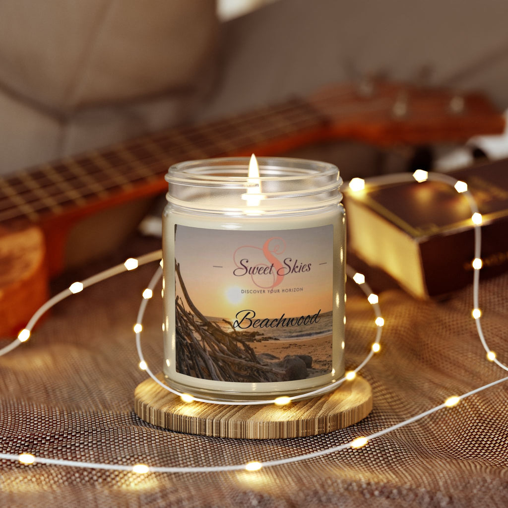 Beachwood Coconut Apricot Wax Candle (9oz)