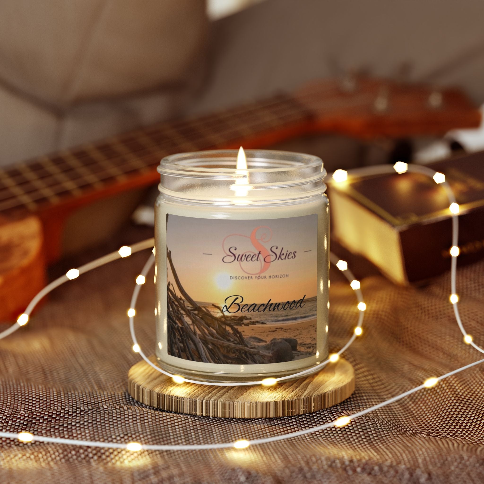 Beachwood Coconut Apricot Wax Candle (9oz)