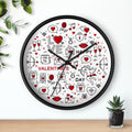 Valentine's Day Wall Clock — Love Icons Decorative Clock