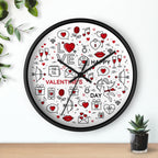 Valentine's Day Wall Clock — Love Icons Decorative Clock