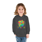 Toddler Hoodie — "I Have No Idea What This Is" Colorful Toy Graphic