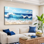 Serene Ocean Wave Coastal Wall Art II