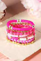 Dallas Beaded Elastic Bracelet Set