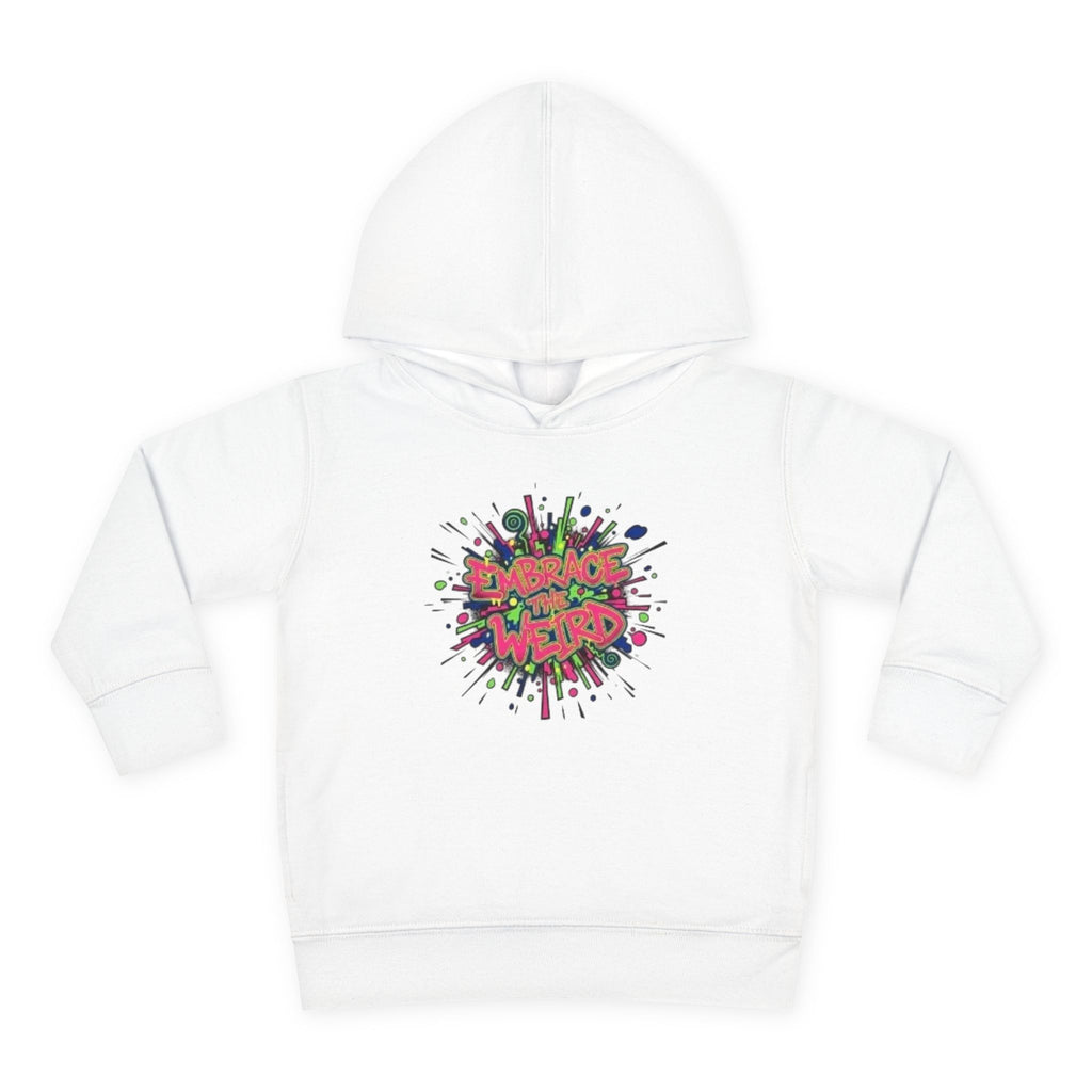 Toddler Hoodie — 'Dance Like a Weird' Colorful Graffiti Pullover
