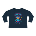 Level Up! Toddler Long Sleeve Tee — Cute Gamer Birthday Shirt