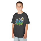 Kids Tee — "Stay Wild" Graffiti Daisy Graphic