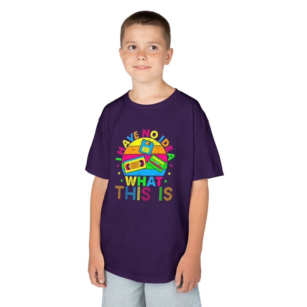 Kids T-Shirt — "I Have No Idea What This Is" Colorful Retro Toy Graphic