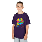 Kids T-Shirt — "I Have No Idea What This Is" Colorful Retro Toy Graphic