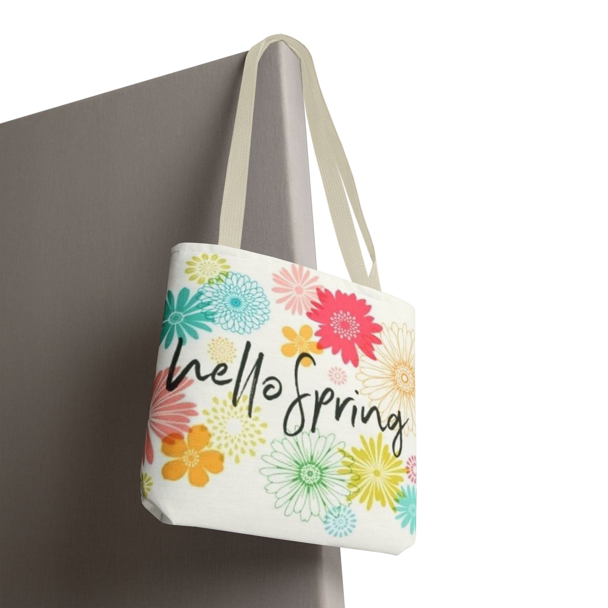 Hello Spring Floral Tote