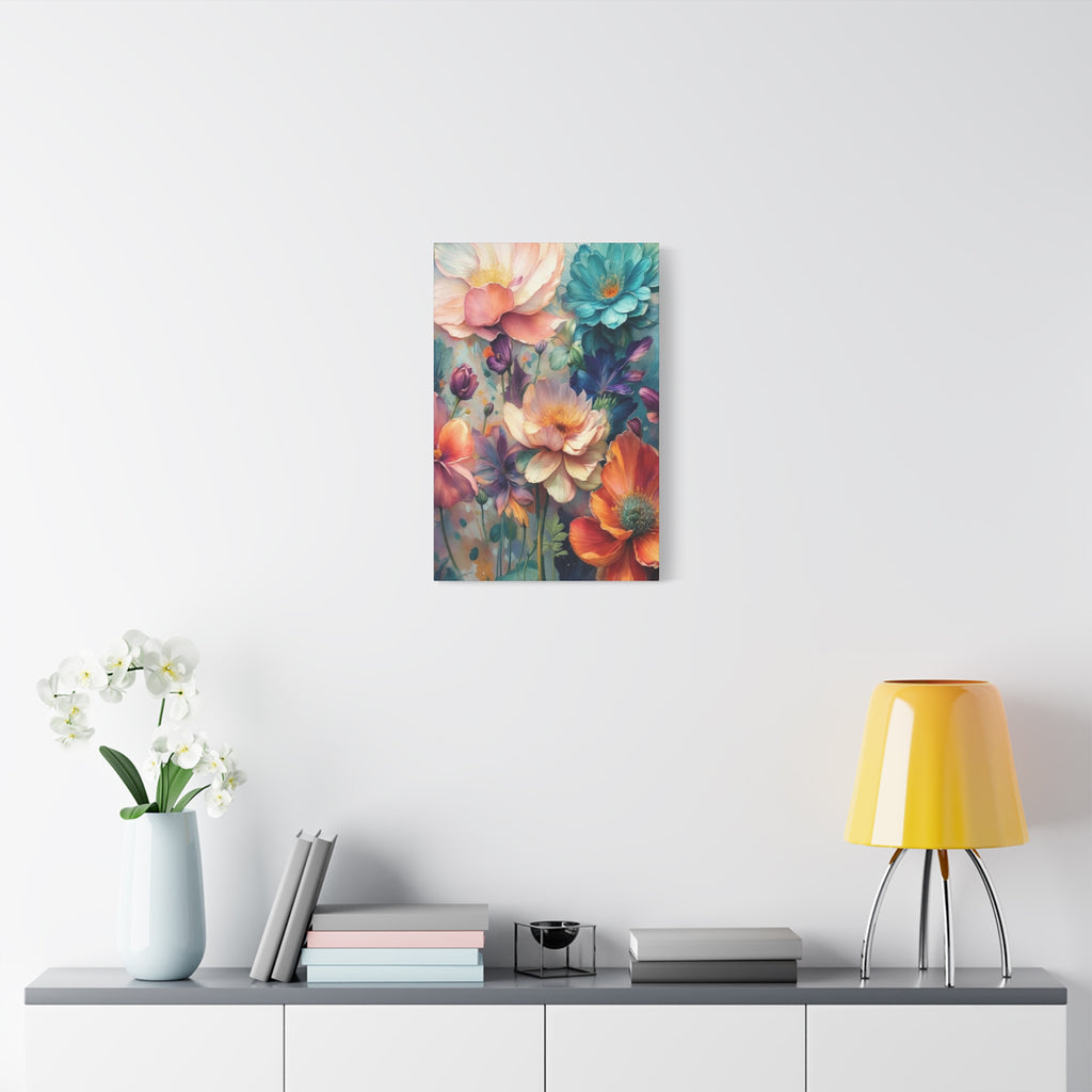 Floral Dreamscape Matte Canvas Print — Stretched 1.25"