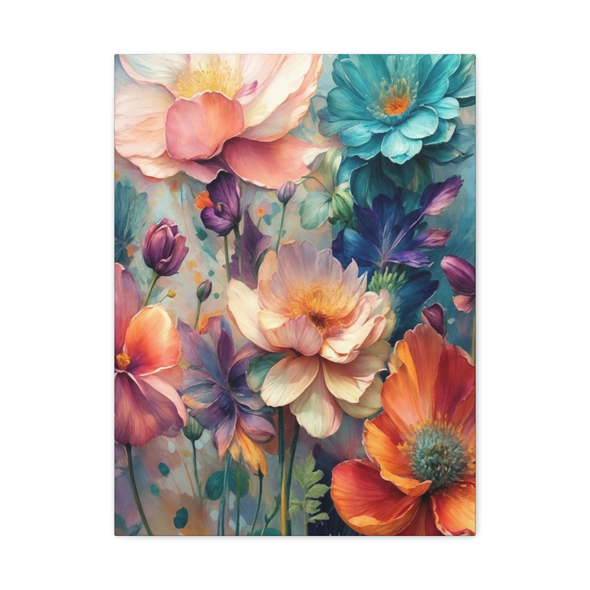 Floral Dreamscape Matte Canvas Print — Stretched 1.25"