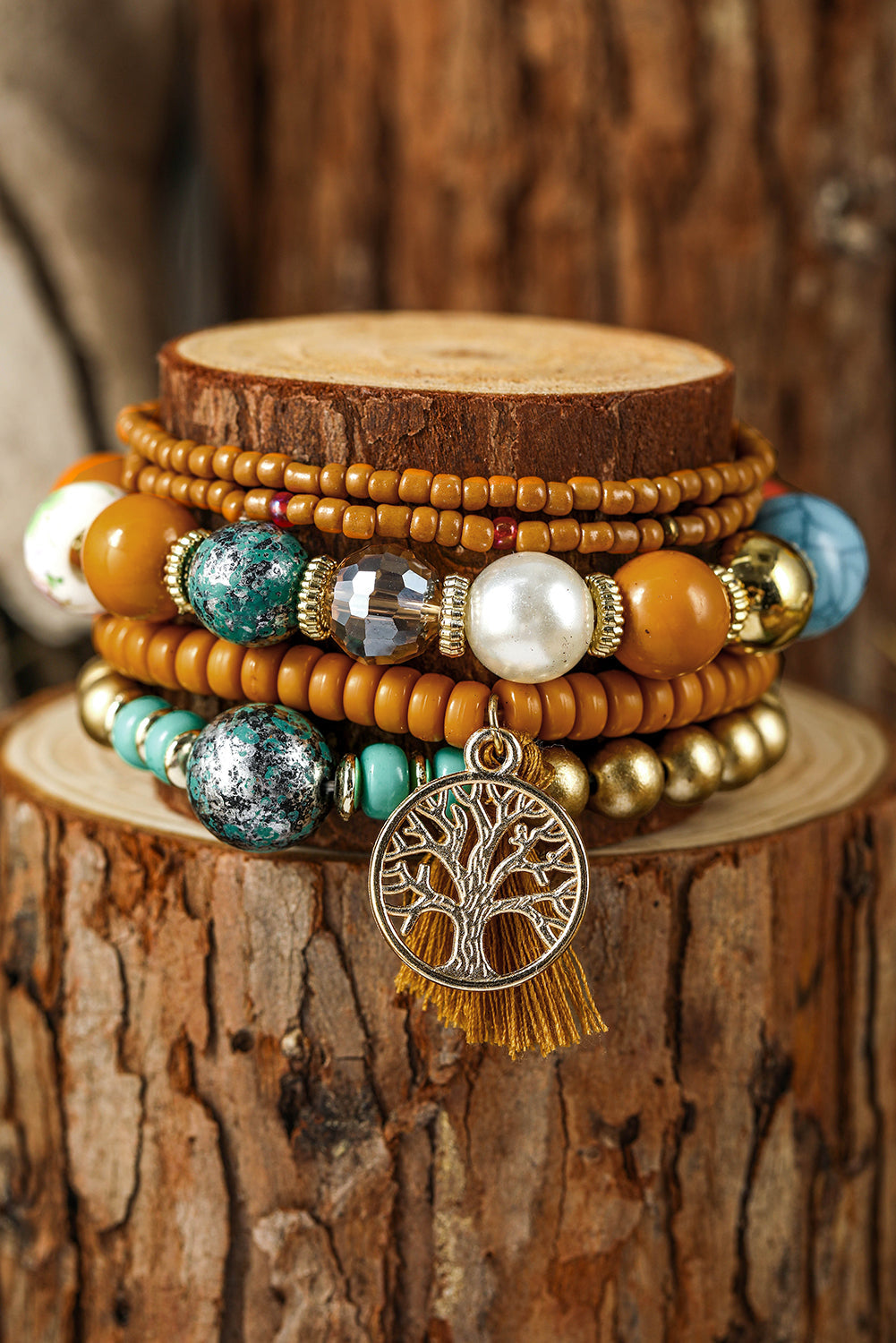 Boho Beaded Bracelets Set