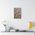 Abstract Textured Waves Matte Canvas Wall Art, Stretched 1.25"