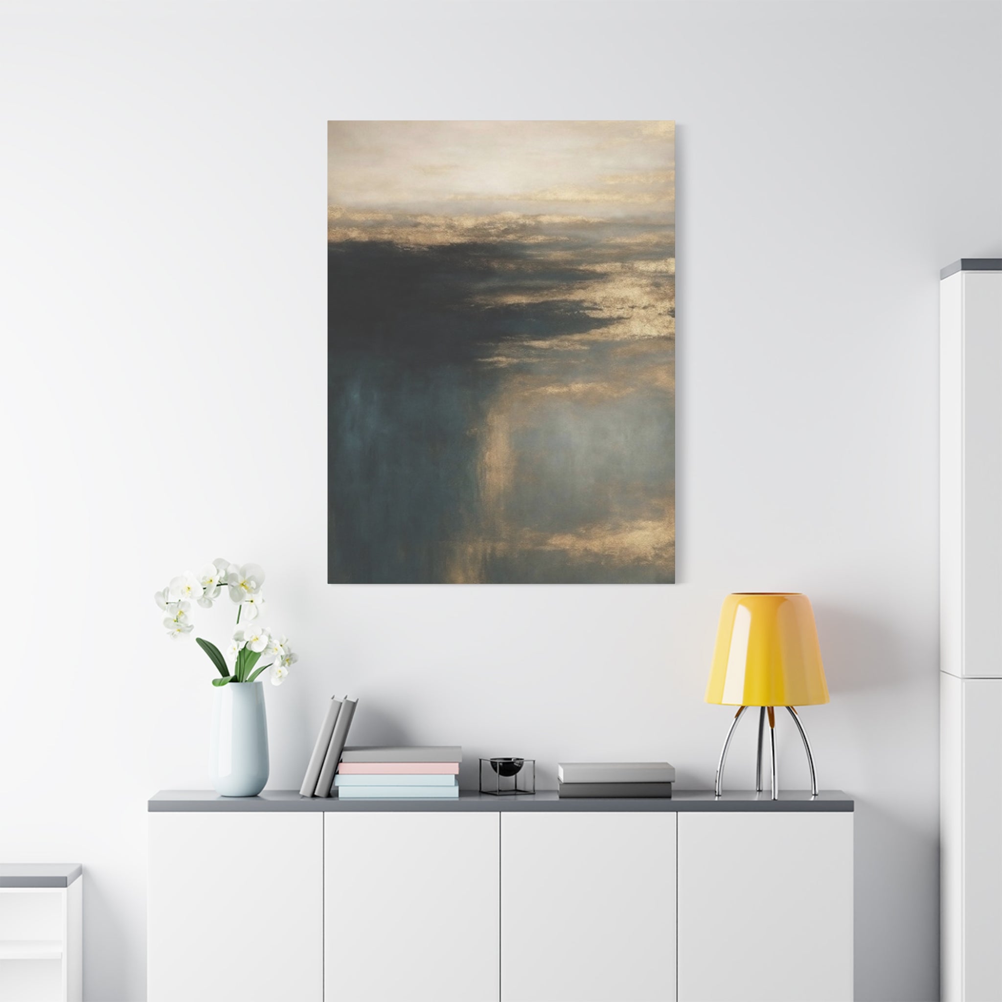 Abstract Stormy Seascape Canvas
