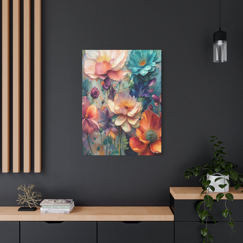 Floral Dreamscape Matte Canvas Print — Stretched 1.25"