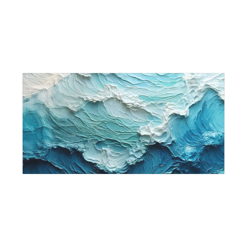 Ocean Waves Texture Matte Canvas Print