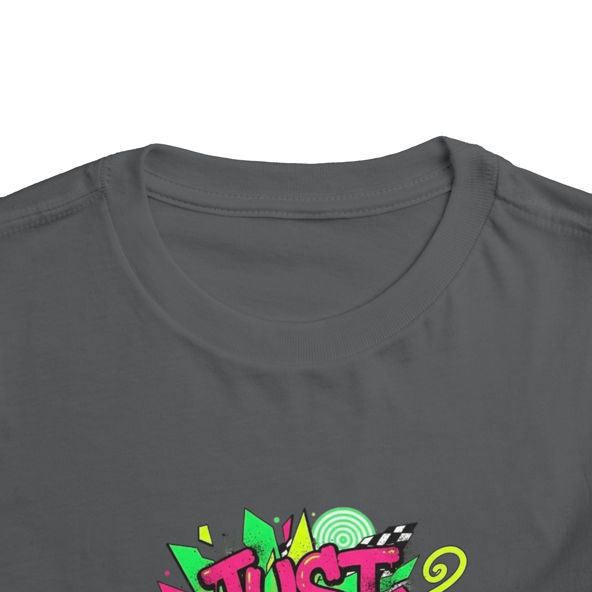 Toddler Tee - "Just Vibes!" Colorful Retro Graphic Kids T‑Shirt