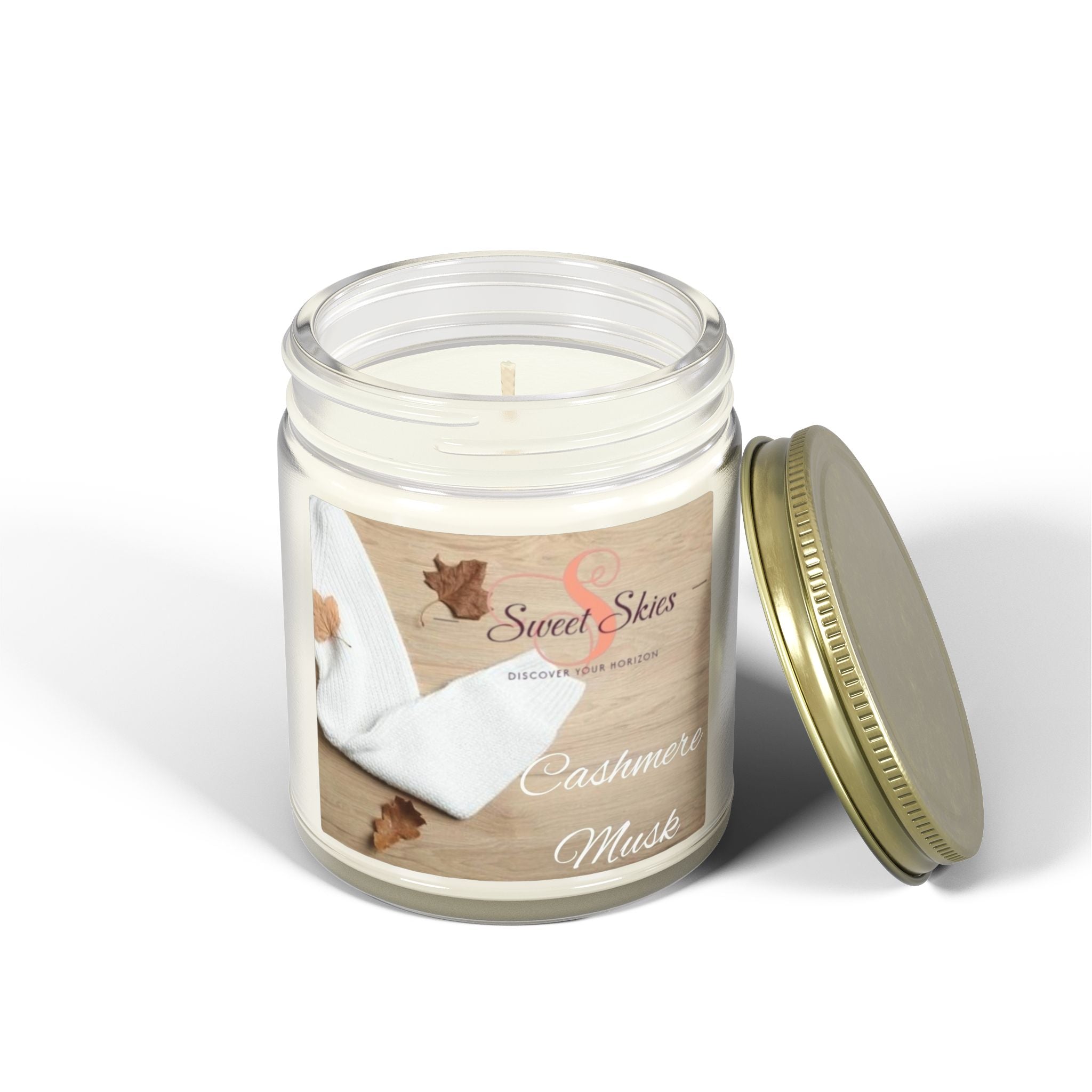 Cashmere Musk Scented Candle (Coconut Apricot Wax) —9oz