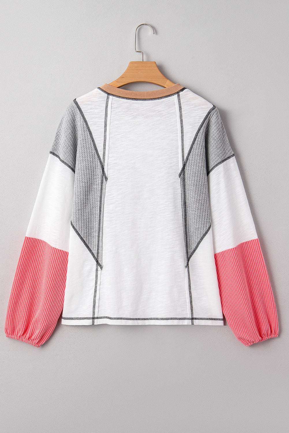 Everlee Patchwork Casual Top
