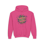 Youth Hoodie — "Embrace the Weird" Colorful Graffiti Graphic