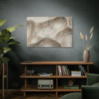 Abstract Neutral Marble Canvas Wall Art — Matte Stretched 1.25"