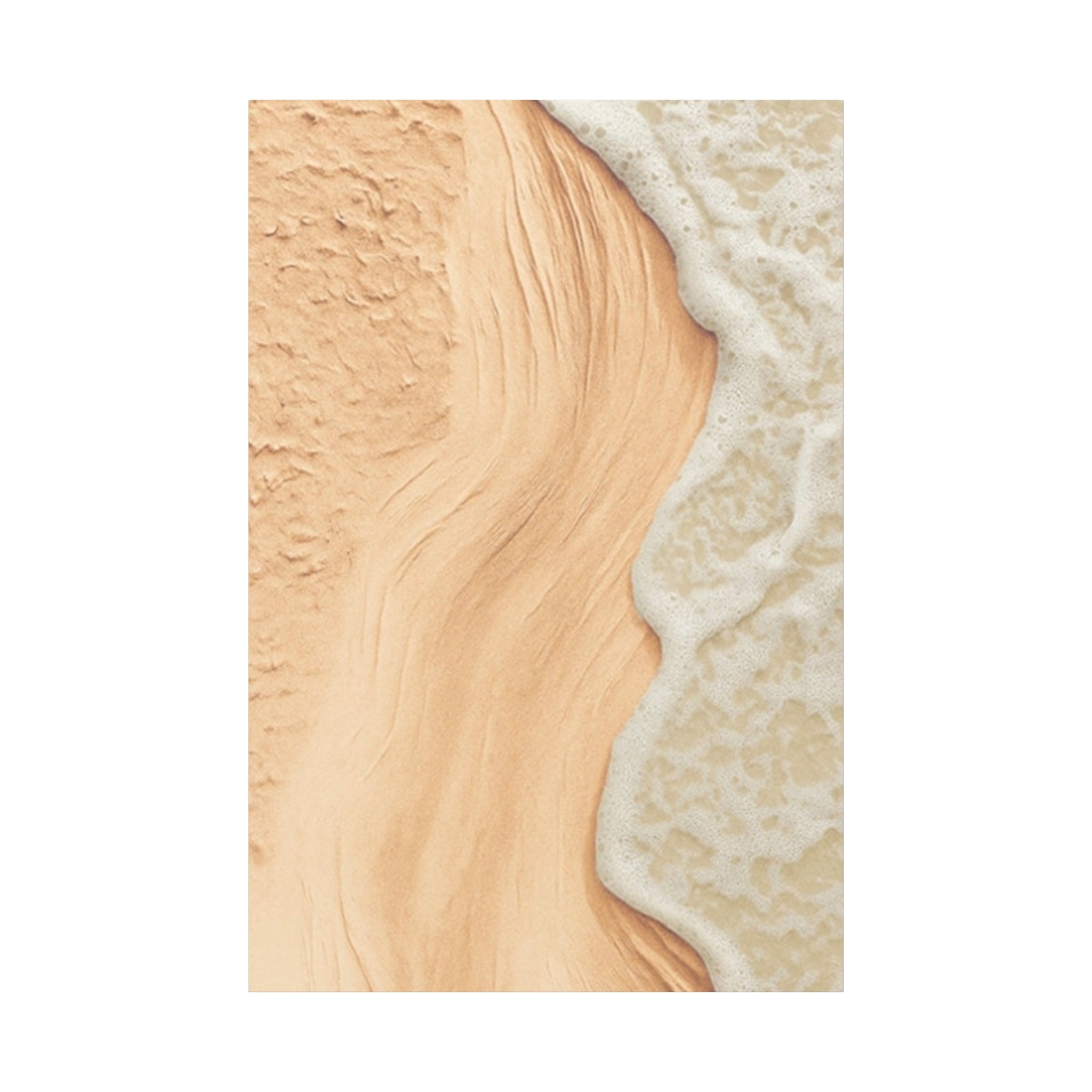 Coastal Beach Canvas Print – Sandy Shoreline Wall Art