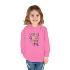 Toddler Hoodie — "God Is Good All The Time" Cute Faith Pullover