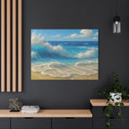 Sunny Beach Waves-Matte Canvas, Stretched, 1.25"