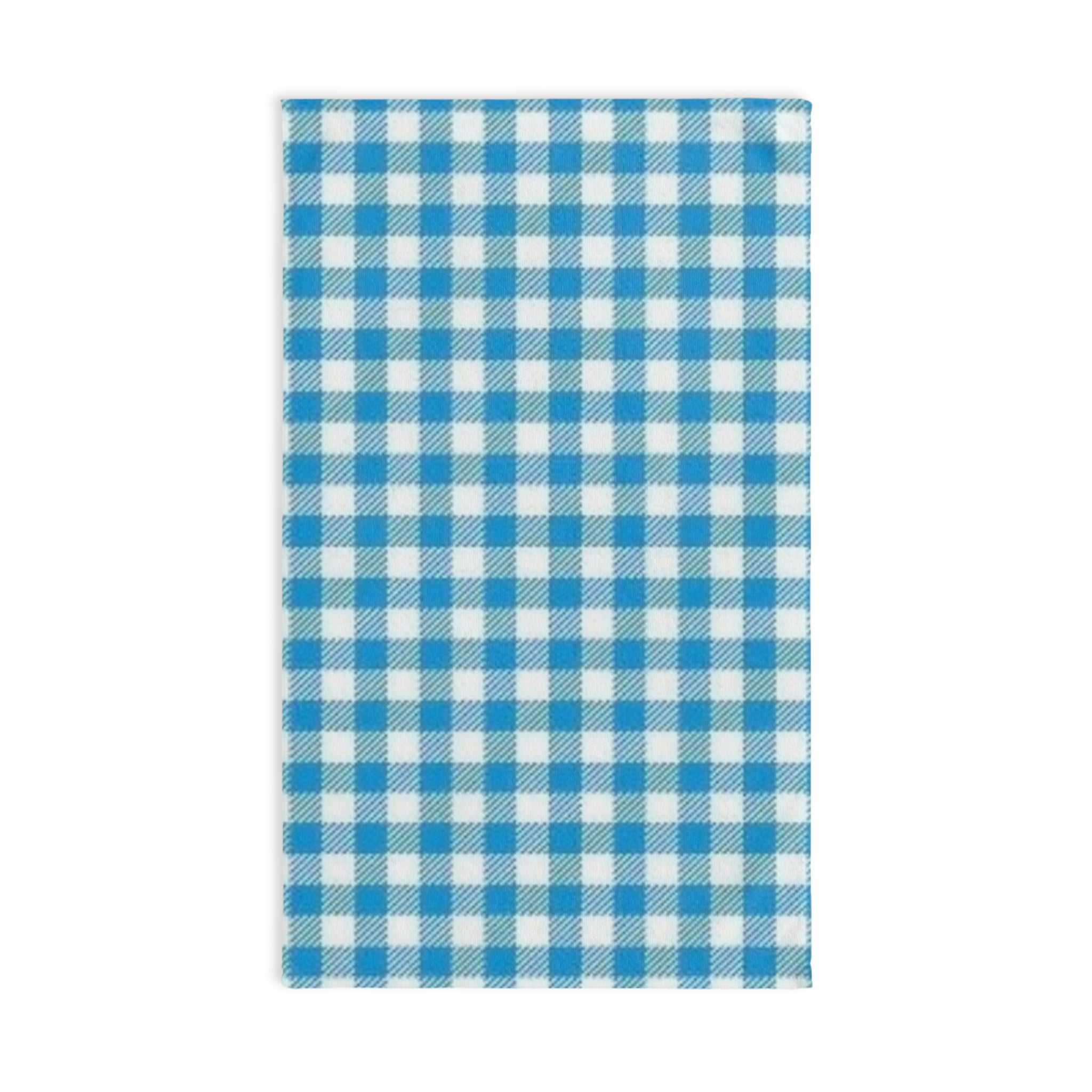 Blue Gingham Hand Towel — Classic Check Kitchen & Bathroom Accent