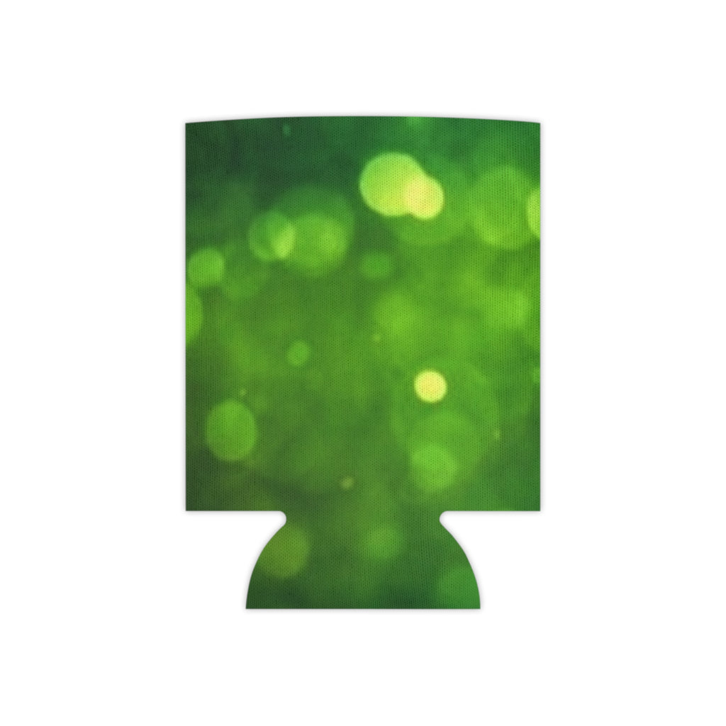 Green Bokeh Can Cooler – Insulated Beverage Koozie