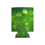 Green Bokeh Can Cooler – Insulated Beverage Koozie
