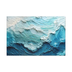Ocean Waves Texture Matte Canvas Print