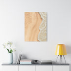 Coastal Beach Canvas Print – Sandy Shoreline Wall Art